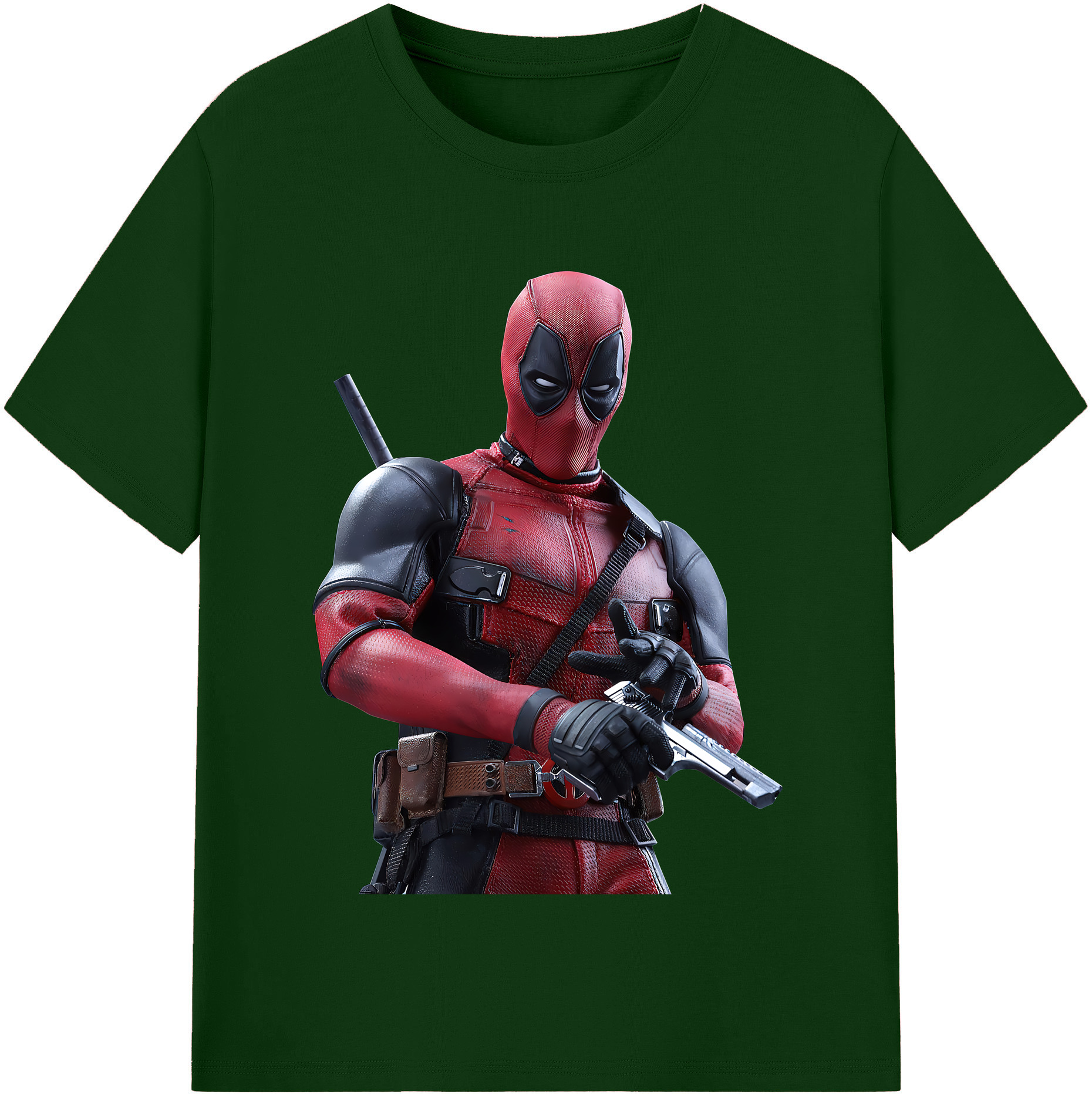 （画像用） Deadpool デッドプール 綿100％半袖Tシャツ（フロントプリント）